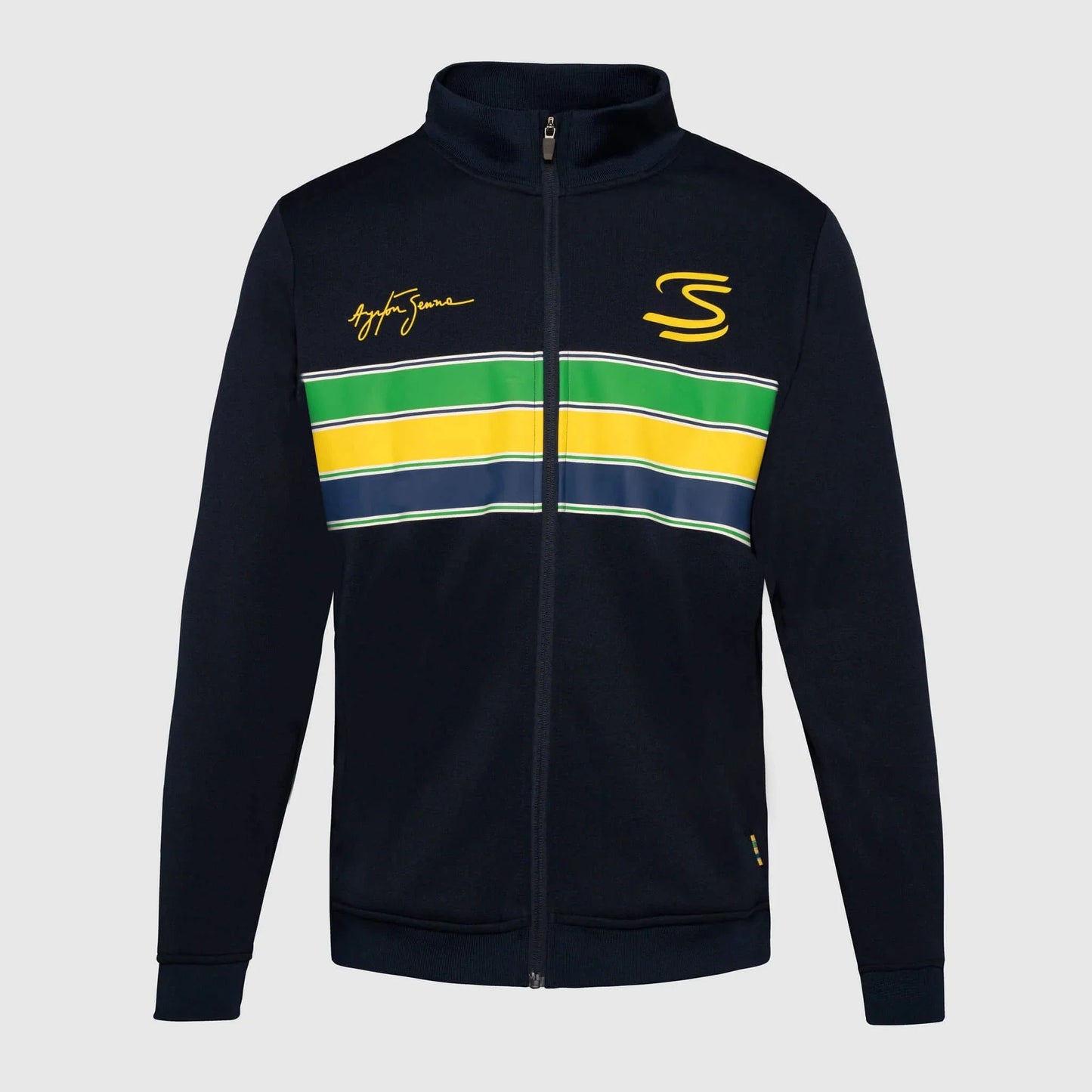 Ayrton Senna F1 Retro Stripe Jacket