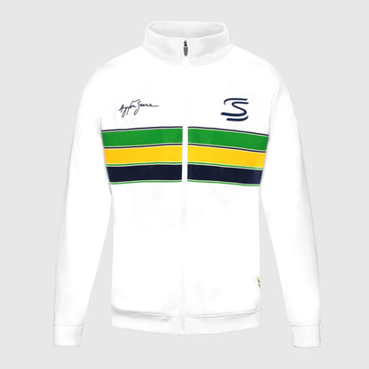 Ayrton Senna F1 Retro Stripe Jacket
